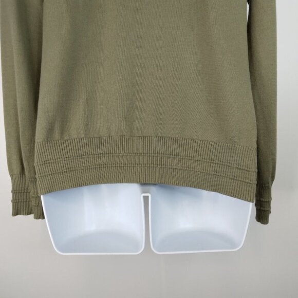Athleta Evergreen Hoodie Knit Sweater Olive Green Size XS - Picture 11 of 16